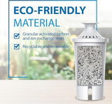 FilterLogic NSF Certified Pitcher Water Filter, Replacement for Brita® Classic 35557, OB03, Mavea® 107007, Replacement for Brita® Pitchers Grand, Lake, Capri, Wave and More (Pack of 6)