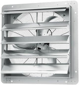 VEVOR 24 Inch Shutter Exhaust Fan Wall Mounted, High-Speed 3320CFM, Vent Fan For Garages, Shops, Greenhouse, Attic Ventilation, AC Motor, Fan Only