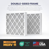 BNX TruFilter 20x20x4 (19.5’’ x 19.5’’ x 3.63‘’ Slim Fit) MERV 11 Air Filter 2-Pack - MADE IN USA - Air Conditioner Furnace Filters HVAC AC Furnace Filters for Dust, Pet, Mold, Pollen MPR 1200 FPR 7