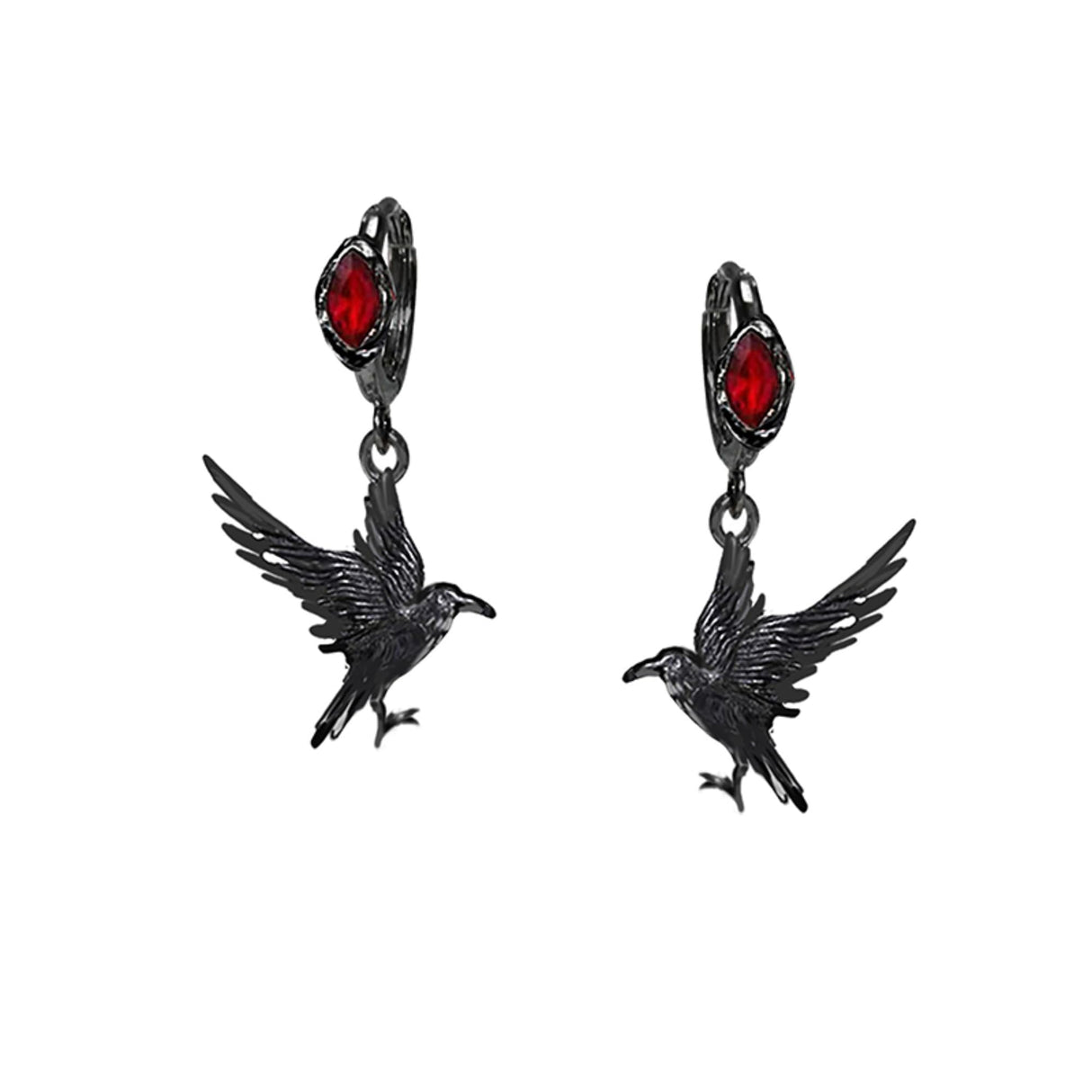 MASW Original Design Gothic Earrings Hip Hop Black Crow Pendant Earrings Fashionable Women's Accessories M3353
