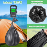 120 Portable Camping Toilet Bags, 8 Gallon Emergency Camp Potty Poop Bags for Adults, Thickened Trash Waste Bags for 5 Gallon Bucket Toilet Seat Camping Trash Can Outdoor