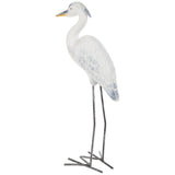 Hobby Lobby Decorative Standing Heron Statue, Resin & Metal, 15.75 inches