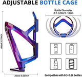 ROCKBROS Bike Water Bottle Holder Ultra-Light Bicycle Bottle Cages with Screws Tool, Universal Bike Cup Holder for Road MTB Mountain Bikes Cycling Accessories（2 Pack）