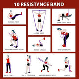 LEEKEY Resistance Bands Set for Pull-Up Assistance & Full-Body Training, Multi-Level Exercise Bands with Bag for Home Workouts, Physical Therapy, Strength Training (Men/Women)