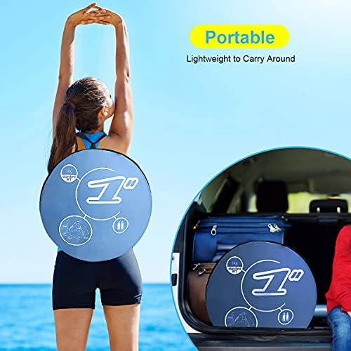 FBSPORT Beach Tent, UPF 50+ Easy Pop Up Beach Shade Beach Tent, Sun Shelter Instant Portable Beach Tent Umbrella Baby Canopy Cabana with Carry Bag, Sky Blue