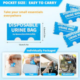 Disposable Urine Bag for Travel - 900ML Portable Pee Bags for Women Men 8/12/20/24/28 PCS Emergency Vomit Bags Urinal Toilet for Car Camping, Road Trip,Traffic Jam, Pregnant, Kid, Patient