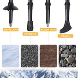 Covacure Trekking Poles Collapsible Hiking Poles - Aluminum Alloy 7075 Trekking Sticks with Quick Lock System, Telescopic, Collapsible, Ultralight for Hiking, Camping