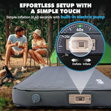 Hikenture 4" Thick Self Inflating Sleeping Pad with Electric Pump, Foam & Air Camping Mattress, 9.5 R-Value Insulated Sleeping Mat, Portable All Season Camping Pad for Tent, Car, Cot