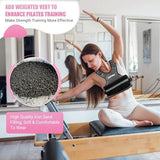 Adjustable Weighted Vest for Women, 6-12 Lbs Rucking Vest with 6 Ironsand Weights, Best Weighted Vest with Plus Pockets & Reflective Strips for Running, Walking, Workout and Strength Training