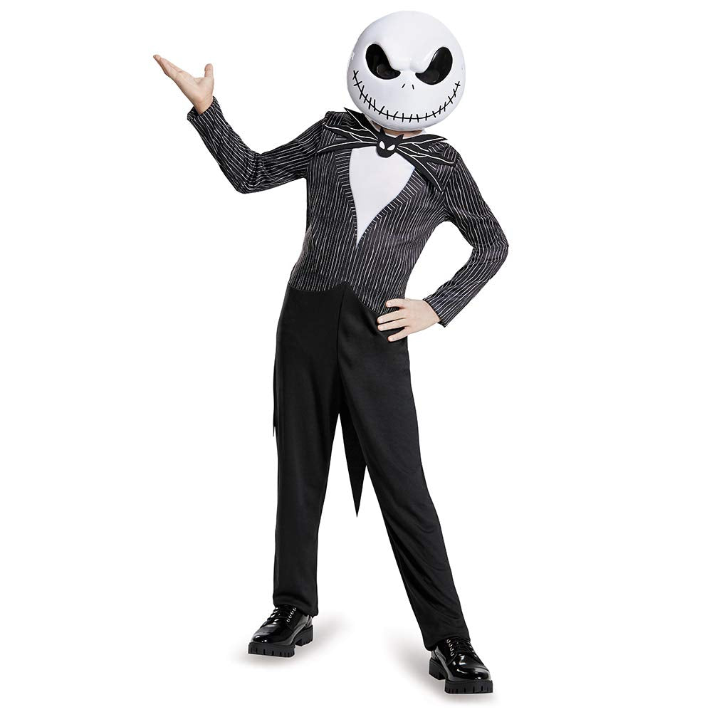 Nightmare Before Christmas Jack Skellington Costume for Kids, Official Nightmare Before Christmas Costume, Large (10-12)