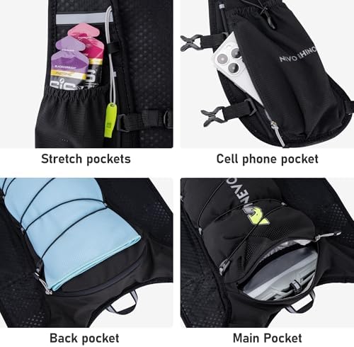 Hydration Running Vest for Women, Water Vest Backpack 5L Small, Lightweight Hydration Pack Mini Vest Women for Hiking, Trail Marathon Race (Pack with 1.5L Water Bladder)