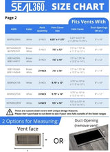 SEAL360 Magnetic Vent Covers (3-Pack), Pockets for Complete Seal, 5.5" X 12" (White) for Floor, Wall, or Ceiling Vents and Air Registers, for RV, Home HVAC and AC Vents, Vent Not Included
