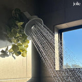 The Jolie Filtered SHOWERHEAD with Shower Water Filter System- High Pressure Showerhead, Hair and Skincare Accessory to Improve Beauty and Personal Care Routine (New Brushed Steel)