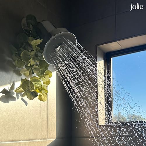 THE JOLIE FILTERED SHOWERHEAD with Shower Filter System- High Pressure Showerhead, Hair and Skincare Accessory to Improve Beauty and Personal Care Routine (New Modern Chrome)