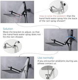 G-Promise All Metal 8 Inch Dual Square Shower Head with Handheld Combo, Rain Shower Head, Adjustable Extension Arm, Smooth 3-Way Diverter, 71 Inch Extra Long Hose - A Bathroom Upgrade (Matte Black)