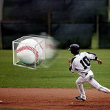 4 Pack Baseball Display Case UV Protected Acrylic Clear Baseball Holder Square Cube Ball Protector Memorabilia Autograph Display Box for Official Size Baseball, Clear