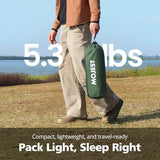 Ultralight Camping Cot for Adults, Portable Folding Camping Bed, Supports 350 lbs - Lightweight for Travel, Camping, Hiking, Backpacking, Mountaineering, Dark Green