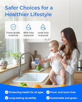 Waterdrop NSF Certified Water Filter, Replacement for All PUR®, PUR®PLUS Faucet Filtration Systems, Pur® RF-9999® Faucet Water Filter (6 Count), Model No.: WD-C08A