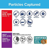 Filtrete 20x25x1 AC Furnace Air Filter, MERV 11, MPR 1000, Micro Allergen Defense, 3-Month Pleated 1-Inch Electrostatic Air Cleaning Filter, 6 Pack (Actual Size 19.69 x 24.69 x 0.81 in)