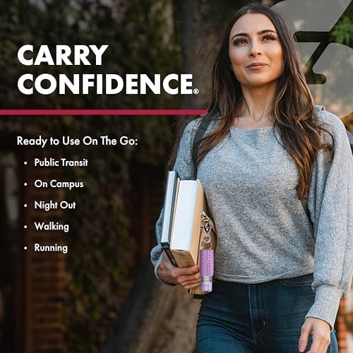 SABRE Runner Pepper Gel, Maximum Police Strength OC Spray, Reflective Hand Strap for Easy Carry & Quick Access, 0.67 fl oz, Secure & Easy to Use Safety, Optional Clip-On Alarm & LED Armband Combos