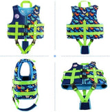 Pottwal Swim Vest for Kids - Swim Jacket for 1-2 Years (24-33LBS) - Buoyancy Aid Made of Neoprene & EPE - with Adjustable Crotch Strap