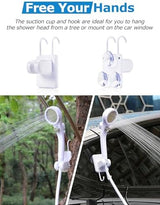 innhom 6000mAh Portable Shower Camping Shower Outdoor Camp Shower Pump, 2 Mode Electric Rechargeable Portable Camping Shower