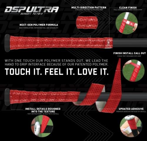 Lizard Skins DSP Ultra 1.8mm Bat Grip – Next-Gen Durasoft Polymer Baseball & Softball Bat Tape