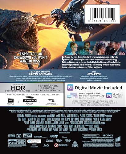 Venom: The Last Dance - 4K + Blu-ray + Digital [4K UHD]