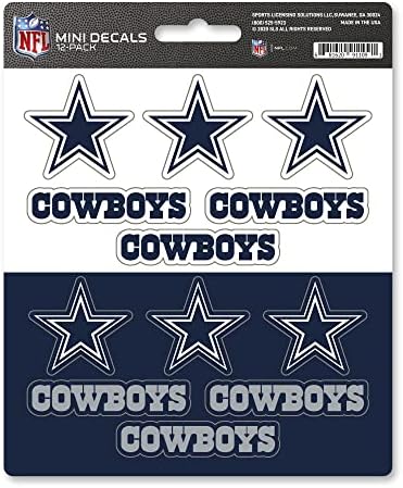 FANMATS NFL Unisex-Teen NFL Mini Decal 12-E2pk