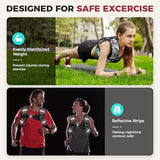 BAGAIL Weighted Vest, 5lbs/10lbs/12lbs/15lbs/20lbs/25lbs/30lbs Weight Vest with Detachable Pouch, Rucking Vest for Women, Men, Walking, Weight Loss, Training, Running