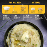 Nutrient Survival Potato Flakes, Powdered Vitamin Potato (30 Servings) for Mashed Potatoes, Soups, Emergency Food Supply & Camping Supplies, 38 Nutrients, Shelf Stable Up to 25 Years, One Can