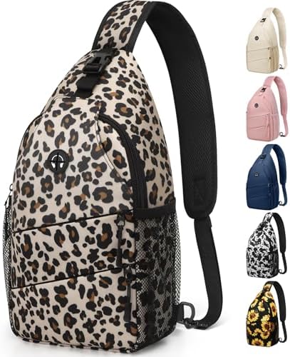 Crossbody Bags for Women Men Trendy Sling Bag Bakpack Casual Chest Bag with Convertible Shoulder Strap