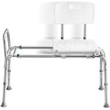 Sliding Shower Transfer Bench Transfer Bench For Bathtub Shower Chair For Inside Shower Shower Chair For Elderly And Disabled Adjustable Height Shower Bench Holds Weight Up To 400 Lbs FSA/HSA Eligible