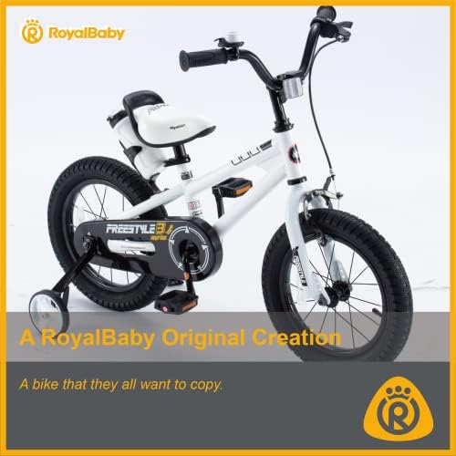 RoyalBaby Kids Bike EZ Freestyle Training Free Balance to Pedal Easy Learning Bicycle, 12-18 Inch for Toddlers to Big Kids