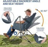 TIMBER RIDGE Hammock Camping Chair, Oversized Swinging Chair with Adjustable Back and Seat Height, Portable Folding Rocking Camping Chair for Outdoor Lawn, Backyard and Patio, Supports 400lbs