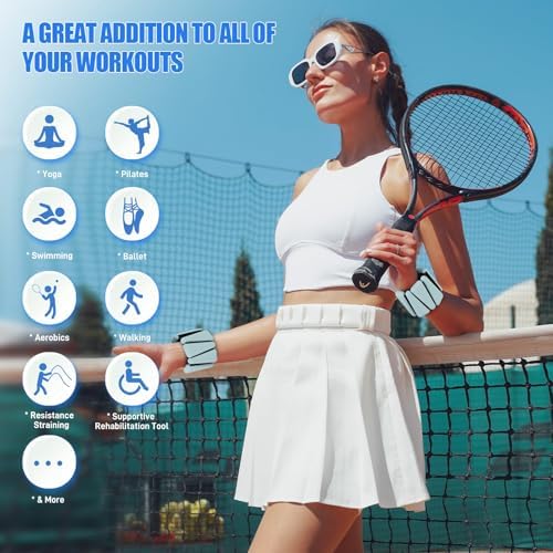 Wrist Ankle Weights Set of 2(1 lb/2 lbs Each) Adjustable Weights Training Intensity for Strength Training Walking Running Yoga Pilates Jogging for Women Men