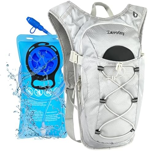 Zavothy Hydration Backpack with 2L Hydration Bladder Water Backpack for Hiking Hydration Pack for Running Cycling Hiking