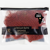 BELLANOMI African Exfoliating Net Sponge, Authentic, Ethically sourced from Nigeria, 45 inches Long, Back Scrubber for Daily use (Copper Brown)