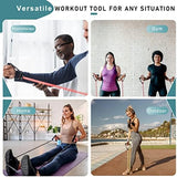 Resistance Bands with Handles, Single Resistance Bands, Exercise Bands with Handles, for Resistance Training, Physical Therapy, Home Workouts, Fitness, Pilates