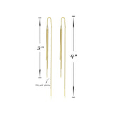 JA.S.JR Threader Dangle Earrings Long Tassel Earrings Gold Earrings for Women