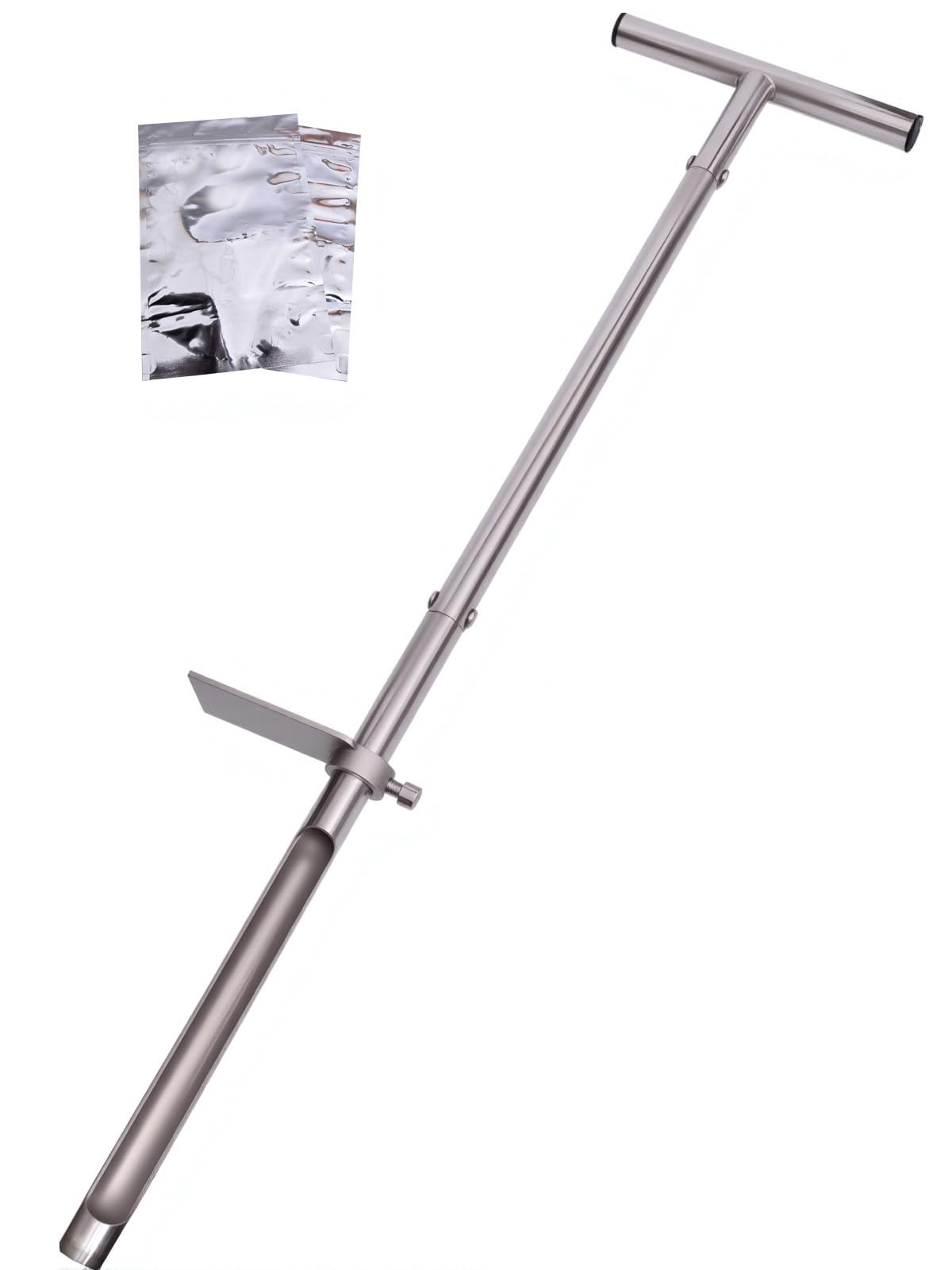 Soil Probe 36 Inches, Soil Sample Probe Stainless Steel, Soil Sampler Probes Rod for Soil Sampling, Soil Test Kit for Gardening