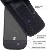 Sports Research® Sweet Sweat Waist Trimmer - Premium Sweat Enhancing Fitness Belt for Women & Men - 5 Adjustable Sizes