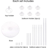 ROYUYE 10 Sets of Balloon Stands for Table Balloon Stand Allowing Balloons To Float Without Helium Tank Balloon Holder Decorations for Birthday Party Wedding Festival Christmas