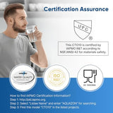 1 Micron 2.5" x 10" Whole House CTO Carbon Water Filter Cartridge Replacement for Under Sink Water Filter System, Dupont WFPFC8002, WFPFC9001, FXWTC, SCWH-5, WHEF-WHWC, WHCF-WHWC, AMZN-SCWH-5, 3Pack