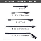 Ironwood Pacific HelmsMate Tiller Extension Handle TE | 18"-24" Extendable w/Extra Sleeve