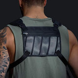 MVRK Water Resistant Chest Pack - Running Vest for Workouts, Running Phone Holder Extra Storage, Lightweight Running Pack