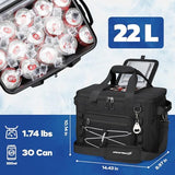 Maelstrom Soft Sided Cooler Bag, 30/40 Can Collapsible Insulated Ice Chest, Large Leakproof Camping & Travel Cooler for Kayaking & Beach