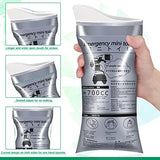 OUMEE 28/23/20/12/8 Pack Disposable Urine Bags, 700ML Travel Pee Bags Unisex Urinal Bag Vomit Bag for Travel Traffic Jam Emergency Portable Camping Urinal Bags for Men Women