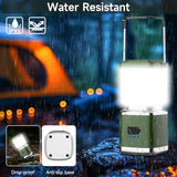LED Camping Lantern, Lantern Rechargeable with 4 Light Modes, Waterproof, Camping Essentials, Mini Light for Hurricane, Emergency, Hiking, Power Outages, 2pc