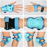 BOSONER Kids/Youth Knee Pad Elbow Pads Guards Protective Gear Set for Roller Skates Cycling BMX Bike Skateboard Inline Skatings Scooter Riding Sports